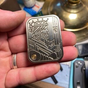 Olight ArkPro Fidget Push Card (Only Just Opened) King & Snake Zinc Alloy